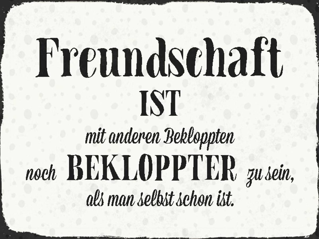 Holzschild 30x40 cm Freundschaft ist mit anderen