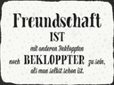 Holzschild 30x40 cm Freundschaft ist mit anderen