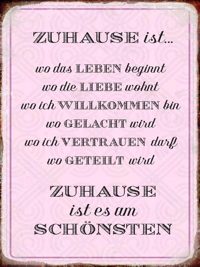 Holzschild 40x30 cm Zuhause ist es am schönsten