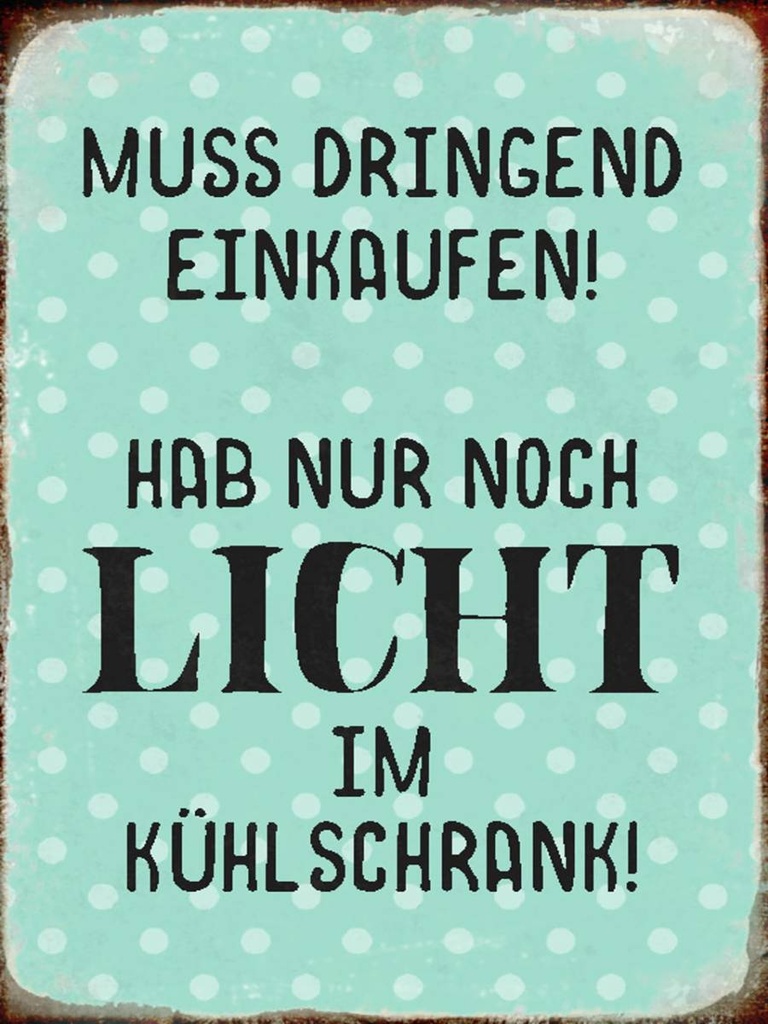 Holzschild 40x30 cm muss dringend einkaufen hab nur