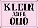 Holzschild 30x40 cm klein aber Oho