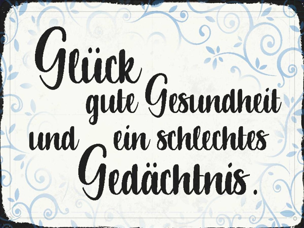 Holzschild 30x40 cm Glück gute Gesundheit