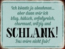 Holzschild 30x40 cm könnte abnehmen dann klug hübsch