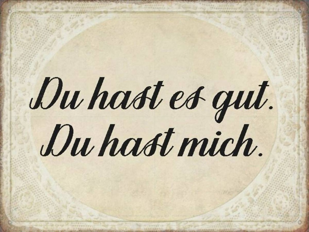 Holzschild 30x40 cm du hast es gut du hast mich