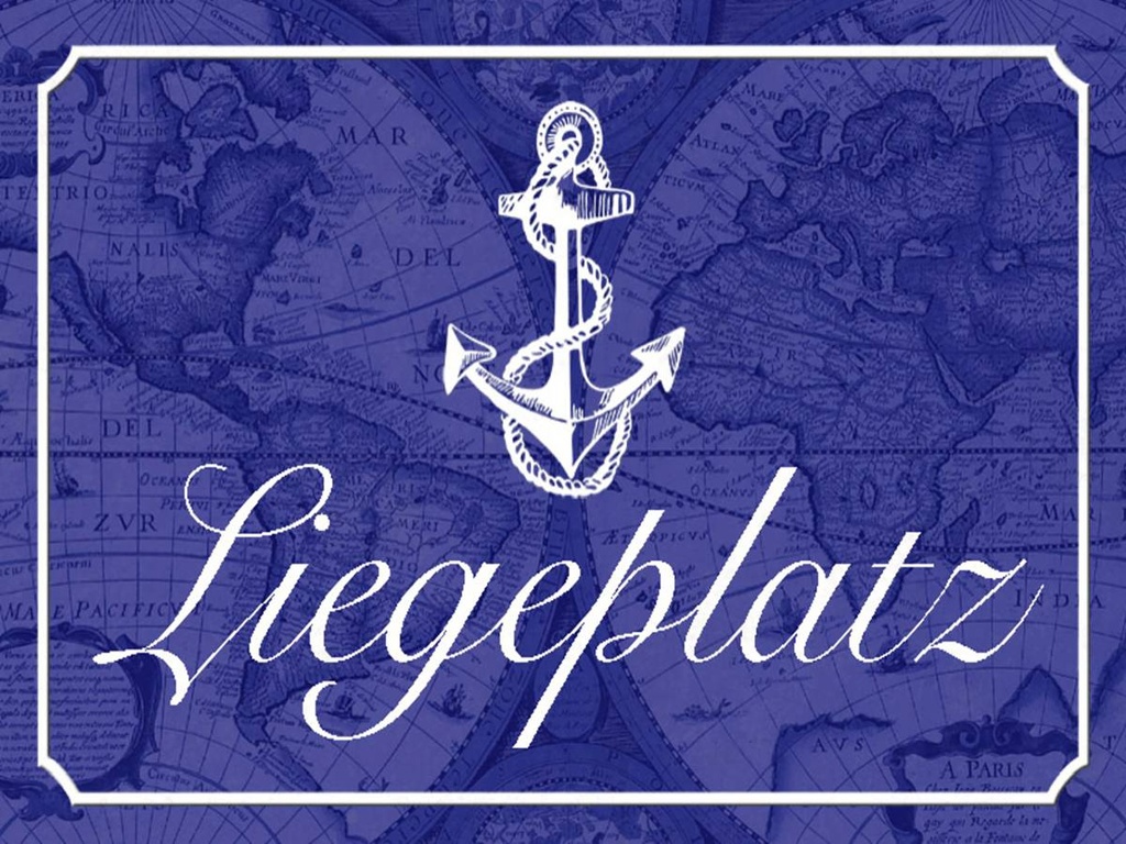 Holzschild 30x40 cm Liegeplatz Anker Segel Boot