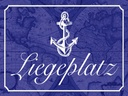 Holzschild 30x40 cm Liegeplatz Anker Segel Boot