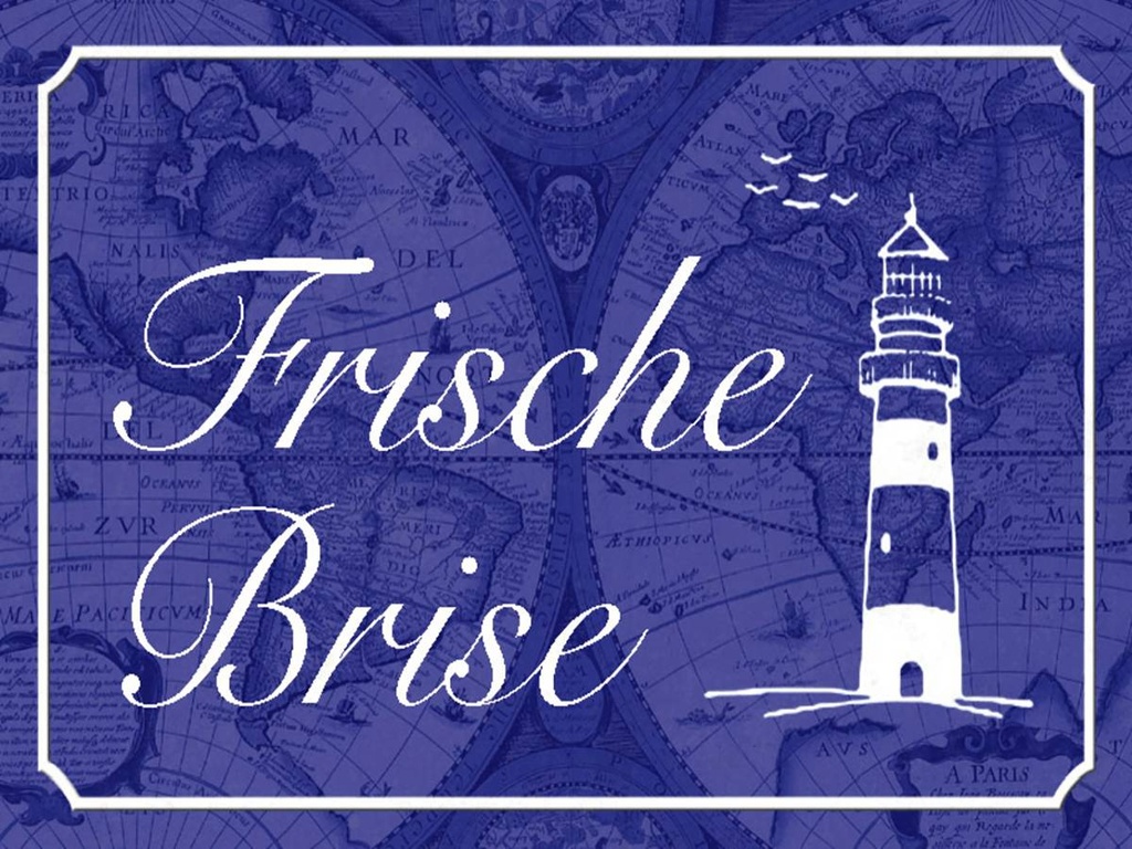 Holzschild 30x40 cm Frische Brise Meer Leuchtturm