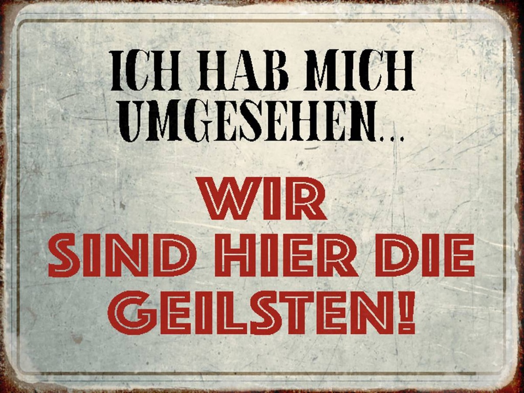 Holzschild 30x40 cm wir sind die Geilsten