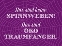 Holzschild 30x40 cm keine Spinnweben Öko Traumfänger