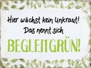 Holzschild 30x40 cm wächst kein Unkraut Begleitgrün