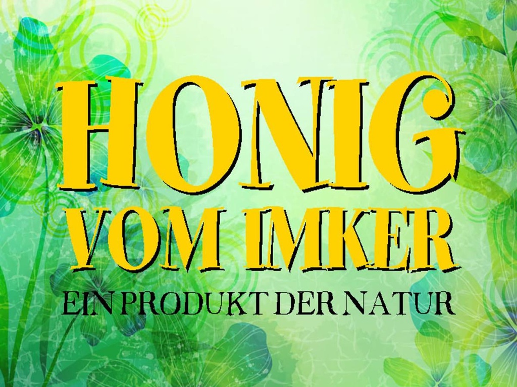 [LA-1790630-H] Holzschild 30x40 cm Honig Imker Produkt der Natur