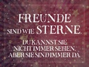 Holzschild 30x40 cm Freunde sind wie Sterne