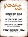 Holzschild 40x30 cm glücklich sein glaube an dich
