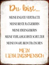 Holzschild 40x30 cm du bist mein Lieblingsmensch
