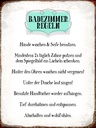 Holzschild 40x30 cm Badezimmer Regeln Hände waschen