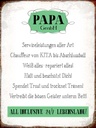 Holzschild 40x30 cm Papa GmbH 24/7 lebenslang