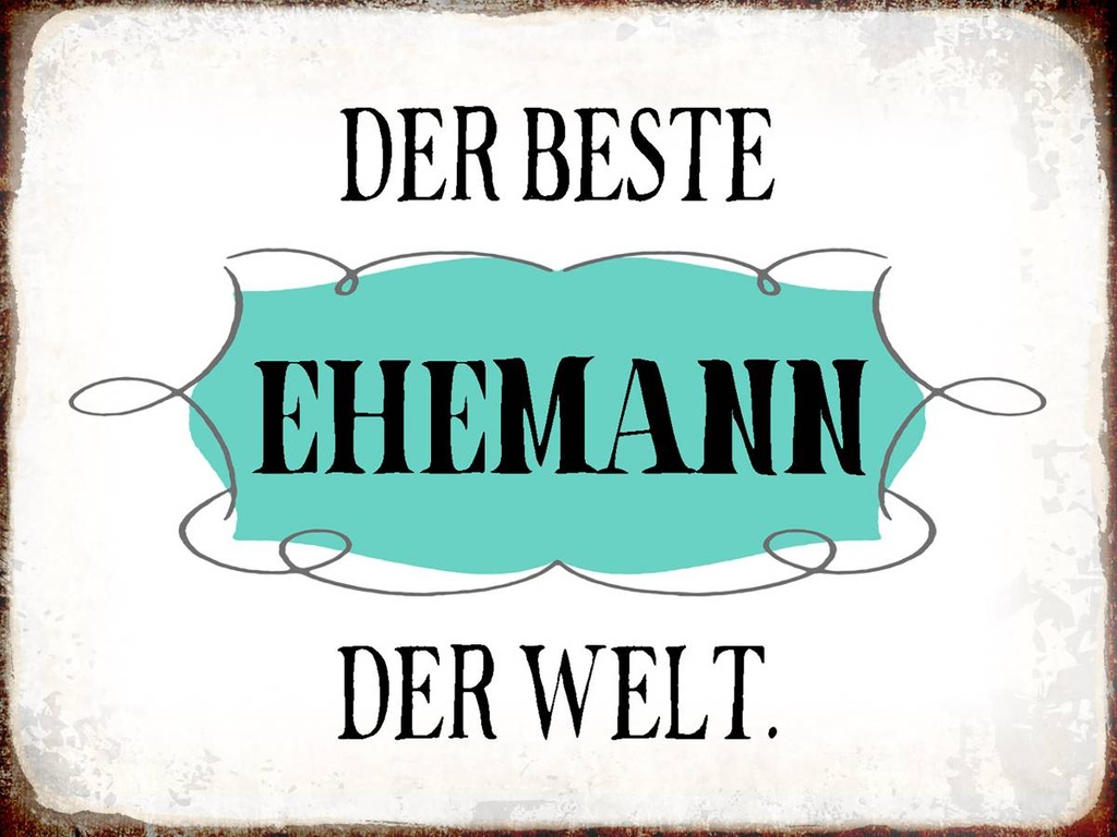Holzschild 30x40 cm der beste Ehemann der Welt
