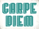 Holzschild 30x40 cm carpe diem nutze dein Tag