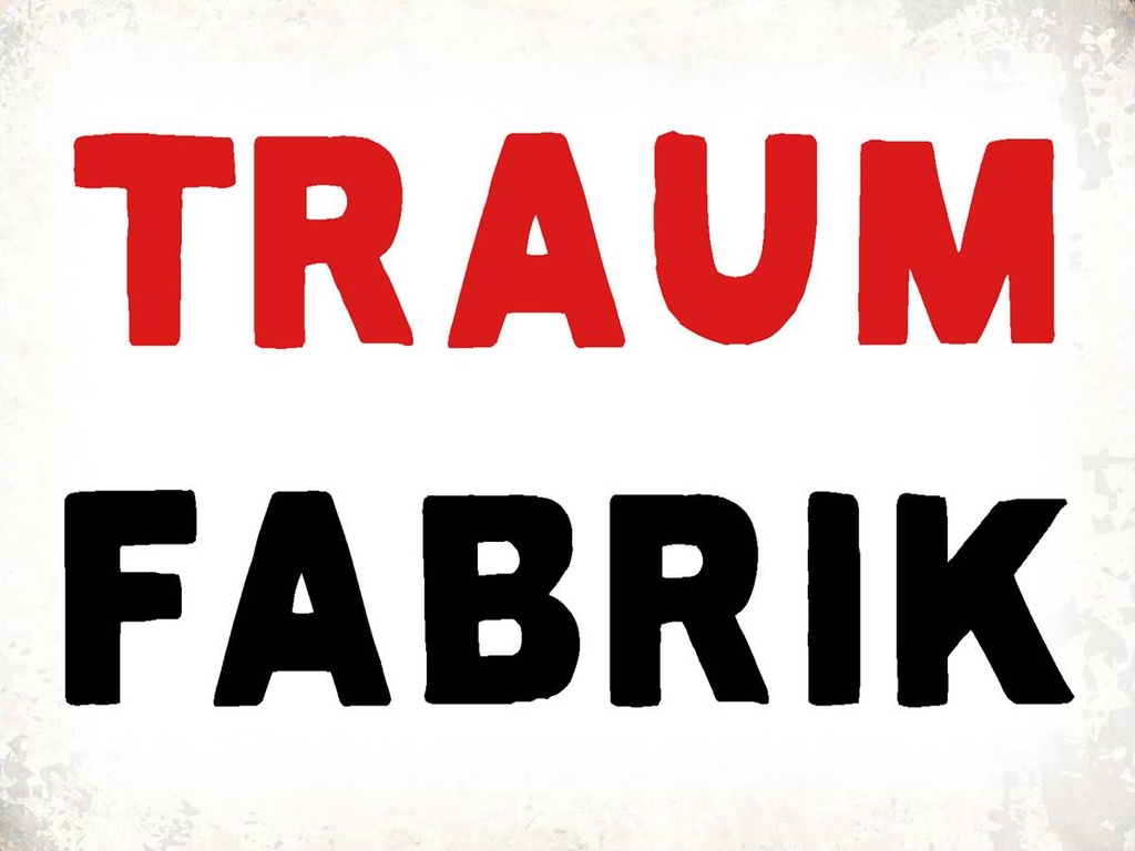 Holzschild 30x40 cm Traum Fabrik Retro