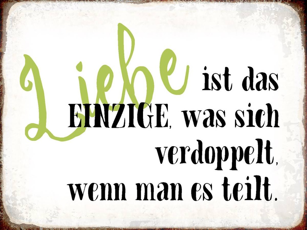 Holzschild 30x40 cm Liebe ist das einzige was sich