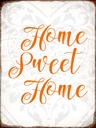 Holzschild 40x30 cm Home sweet Home Herz