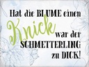 Holzschild 30x40 cm hat Blume Knick Schmetterling