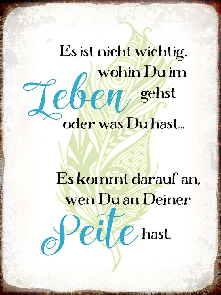Holzschild 40x30 cm nicht wichtig wohin du gehst