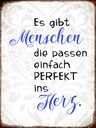 Holzschild 40x30 cm gibt Menschen passen ins Herz