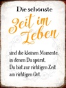 Holzschild 40x30 cm die schönste Zeit im Leben sind