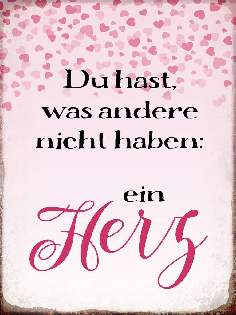 Holzschild 40x30 cm hast was andere nicht haben Herz