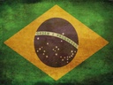 Holzschild 30x40 cm Flagge Brasilien