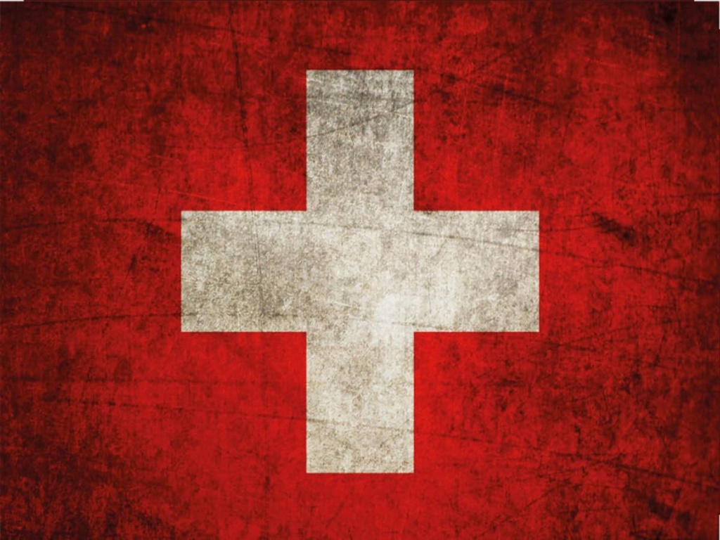 Holzschild 30x40 cm Flagge Schweiz Fahne