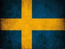 Holzschild 30x40 cm Flagge Schweden Fahne