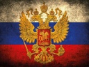 Holzschild 30x40 cm Flagge Russland Fahne Wappen