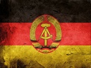 Holzschild 30x40 cm Flagge DDR Fahne