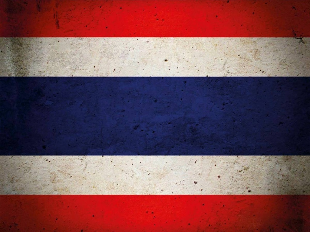 Holzschild 30x40 cm Flagge Thailand Fahne