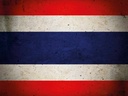 Holzschild 30x40 cm Flagge Thailand Fahne