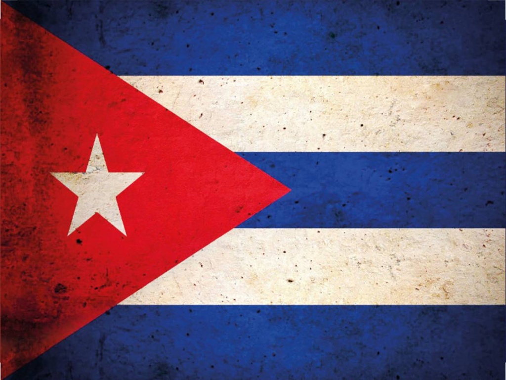 Holzschild 30x40 cm Flagge Kuba Cuba Fahne