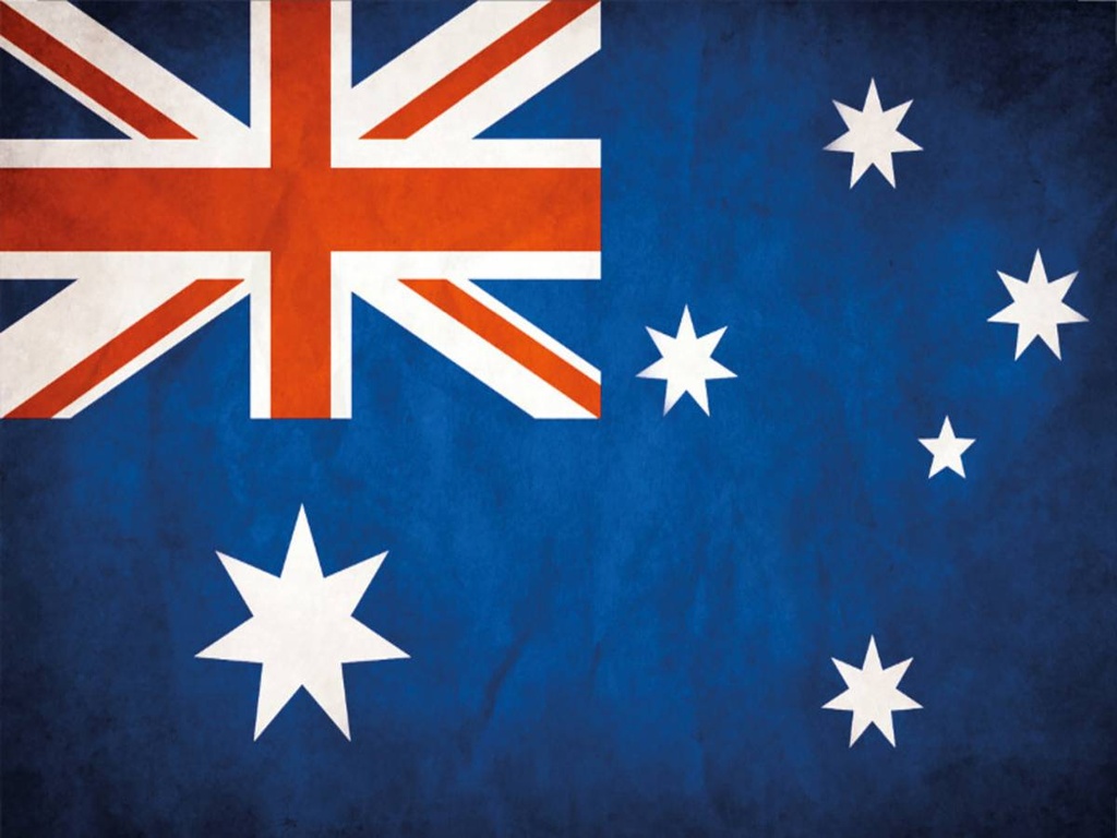 Holzschild 30x40 cm Flagge Australien Fahne