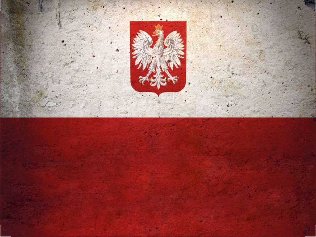 Holzschild 30x40 cm Flagge Polen Fahne