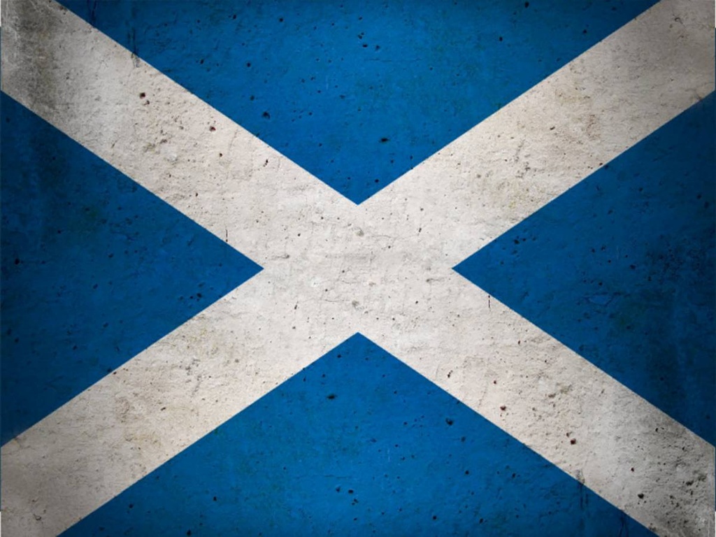 Holzschild 30x40 cm Flagge Schottland Fahne