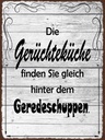 Holzschild 40x30 cm Gerüchteküche Geredeschuppen