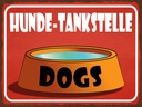 Holzschild 30x40 cm Hunde Tankstelle Dogs