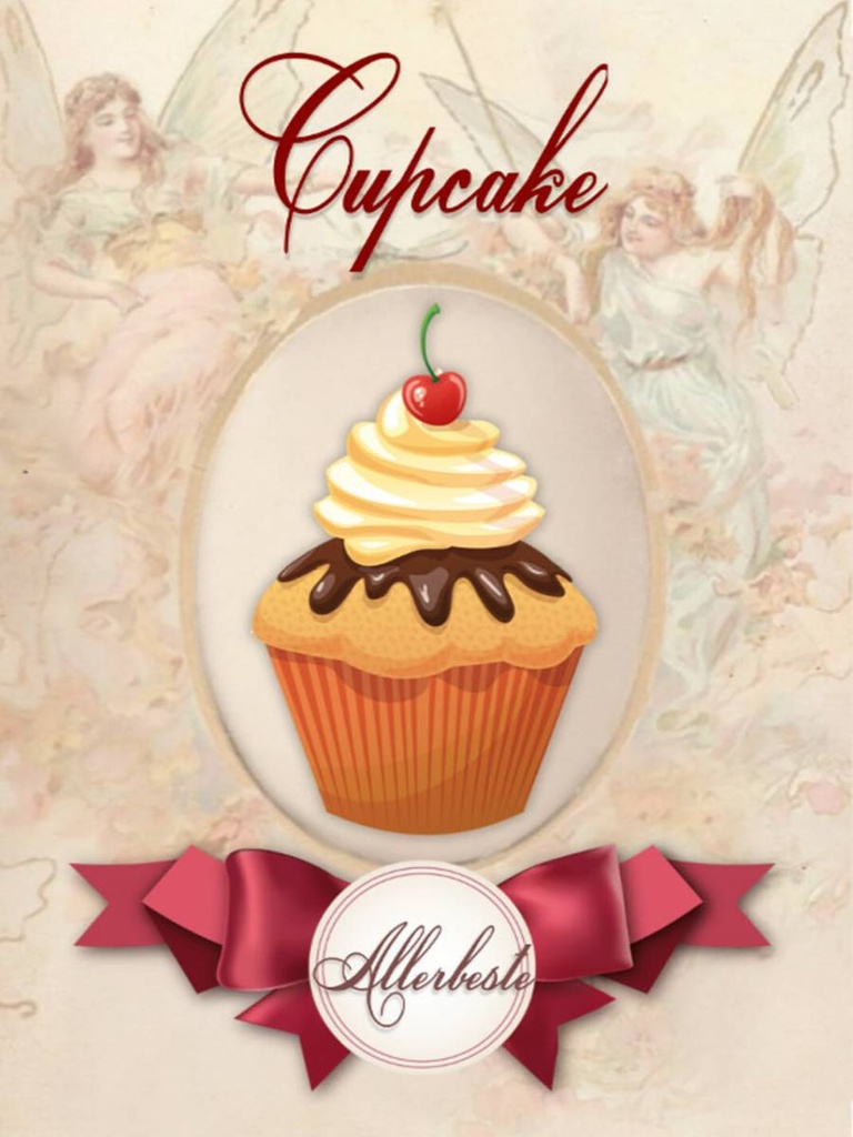 Holzschild 40x30 cm Cupcake Allerbeste