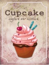 Holzschild 40x30 cm Cupcake einfach nur köstlich