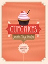 Holzschild 40x30 cm Cupcakes jeden Tag lecker