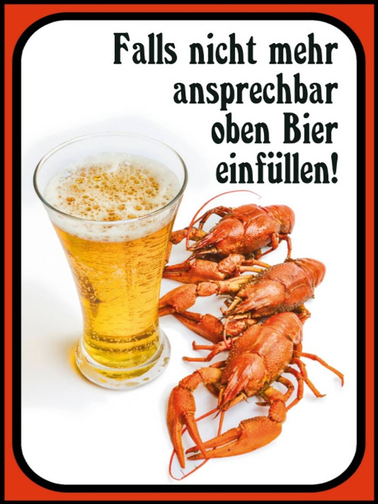 Holzschild 40x30 cm falls nicht ansprechbar Bier
