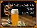 Holzschild 30x40 cm Bier dafür würde ich arbeiten