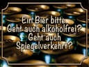 Holzschild 30x40 cm Ein Bier bitte geht alkoholfrei