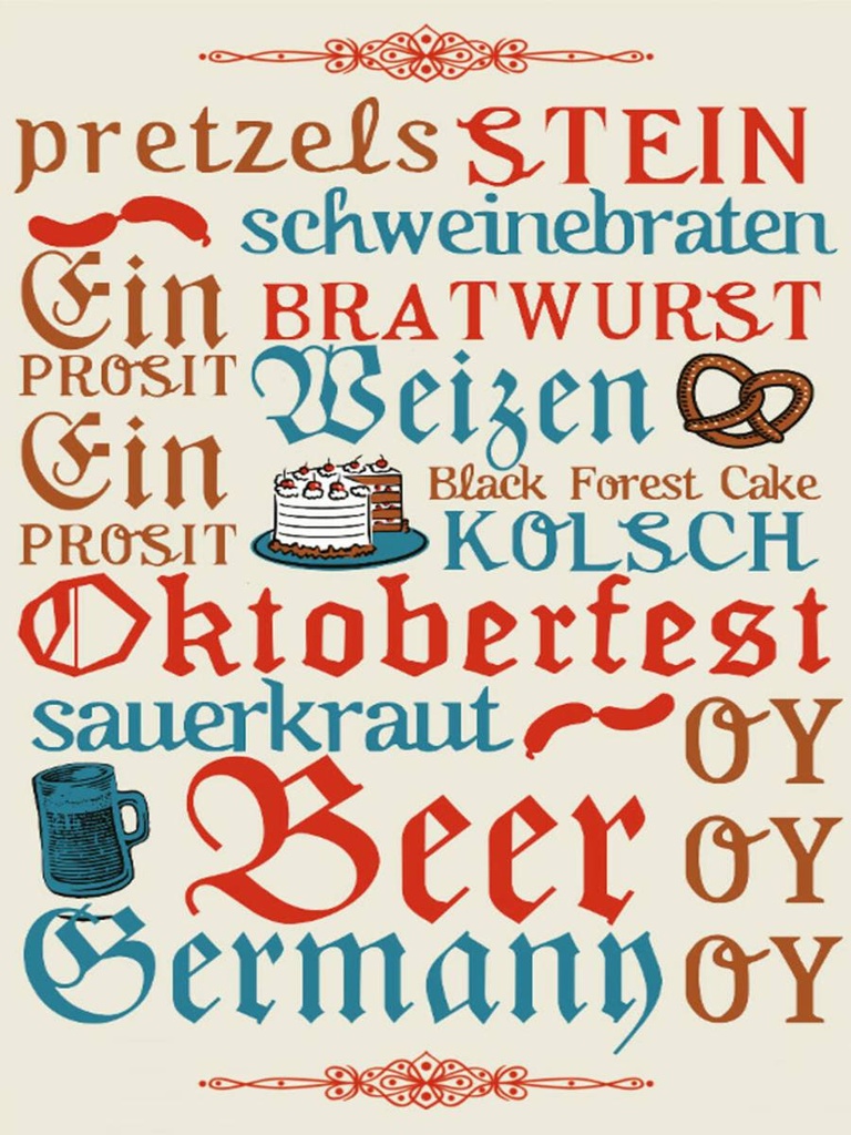 Holzschild 40x30 cm Oktoberfest Beer Wurst Germany